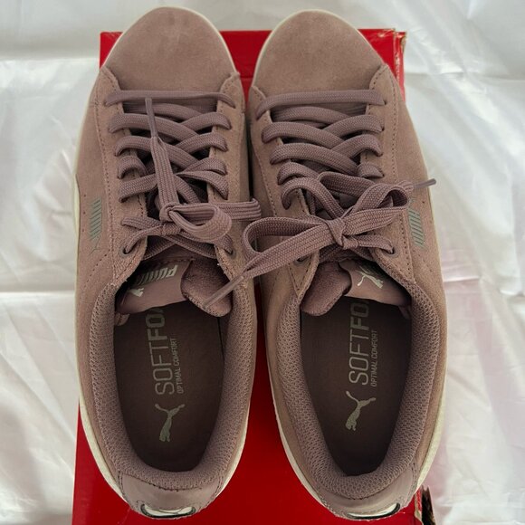 PUMA Ladies Size 7.5 Elderberry Vikky Suede Sneakers - BRAND NEW with Box - Picture 7 of 8